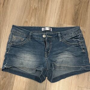 No Boundaries Dark Blue Jean Shorts